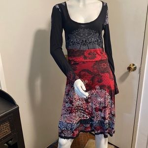 Desigual long sleeve dress M